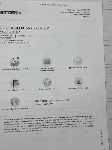 2012 Cadillac srx Image# 1