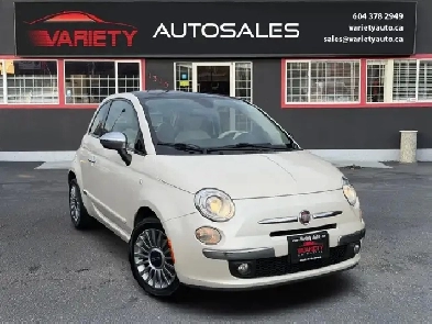2013 Fiat 500 2dr HB Lounge, HEATED SEATS, SUNROOF, FREE 10,000 Image# 1