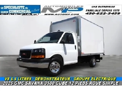 2025 GMC SAVANA 3500 CUBE 12 PIEDS 6.6 LITRES / CAMION NEUF / RO Image# 1