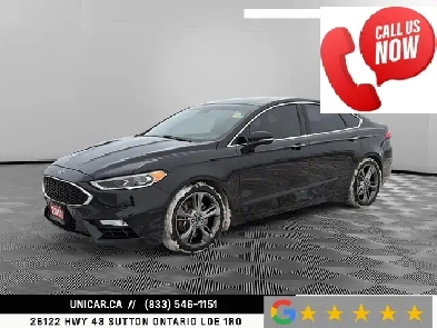 2017 Ford Fusion V6 Sport AWD No Accident Nav Backup Cam Lane As Image# 1