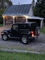 WRANGLER SAHARA NOIR AVEC TOIT OUVRANT 2 POSITIONS Image# 1