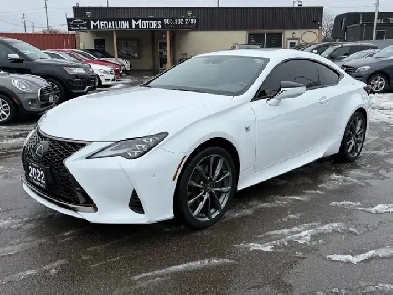 2022 Lexus RC RC 350 AWD F-SPORT 3|ACCIDENT FREE|1-OWNER|RED INT Image# 1