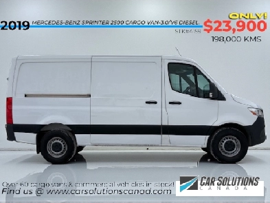 2019 MERCEDES-BENZ SPRINTER 2500 CARGO VAN-3.0L/V6 DIESEL! CARGO Image# 1