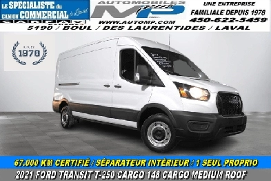 Ford Transit Cargo Van T-250 148' MEDIUM ROOF CARGO 67.000 KM CE Image# 1