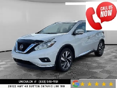 2017 Nissan Murano AWD Platinum No Accidents Pano Sunroof Nav Le Image# 1