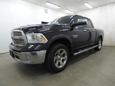 2017 RAM 1500 LARAMIE CREW CAB ECODIESEL 4WD, TOIT CUIR, NAVI!! Image# 1