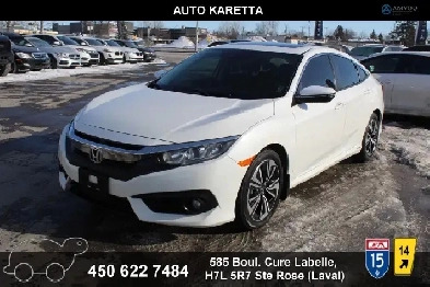 2016 Honda Civic Sedan EX toit ouvrant sieges chauffant cruise a Image# 1