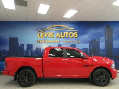 RAM 1500 2018 SPORT CREWCAB V8 5.7L CAMERA RECUL BANC/VOLANT CHA Image# 1