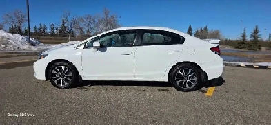 2014 honda civic sports ex taffeta white sedan Image# 1