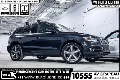 2016 AUDI Q5 Sline AWD/TOIT PANO/NAVI/MAGS 20'/CAMERA/ANGLE MORT Image# 1
