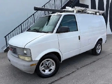 2005 GMC Safari Cargo Van LADDER RACKS-DIVIDER-SHELVES-CERTIFIED Image# 1