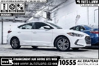 2018 HYUNDAI Elantra SEL CARPLAY/MAGS/CAMERA/VOLANT CHAUFFANT Image# 1