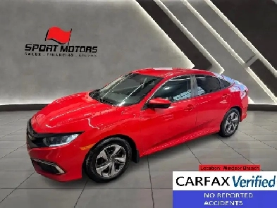 2019 Honda Civic LX New Brakes Adaptive Cruise CLEAN CARFAX Image# 1