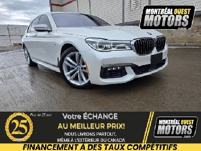 2016 BMW 7 Series 750i xDrive  M Package      FULL LOAD Cuir N