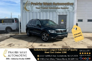 2018 Volkswagen Tiguan Comfortline AWD  No Accident