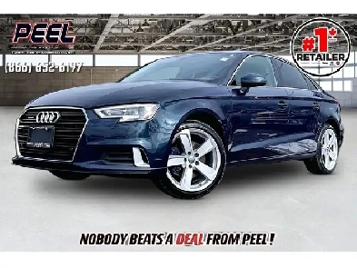 2018 Audi A3 Komfort 20T  Premium Pkg  Sunroof  AWD