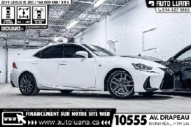 2019 LEXUS IS 300 Fsport AWD/NAVI/CAM/TOIT/ANGLE MORT/CUIR/MAGS Image# 1