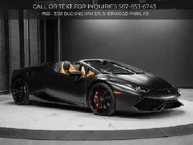 2016 Lamborghini Huracan LP 610-4 Spyder | Matte Black Wrap Image# 1