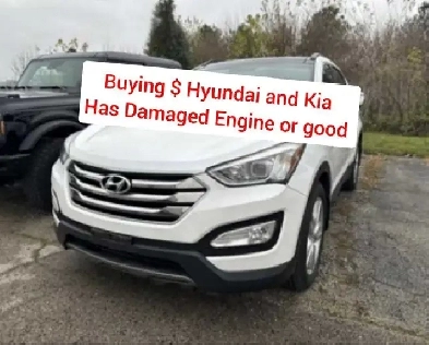 Wanted  Hyundai and Kia  has damaged engine
