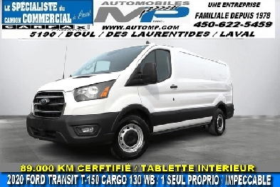 Ford Transit Cargo Van T150 CARGO 130 89000 KM CERTIFI  TABL