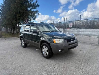 2002 FORD ESCAPE XLT 4WD AUTOMATIC AC LEATHER MOONROOF ALLOYS