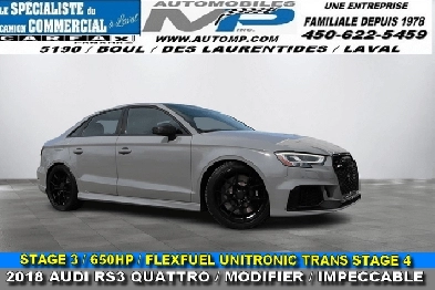 Audi RS 3 STAGE 3  650HP  IMPECCABLE QUATTRO  BEAUCOUP ARGEN