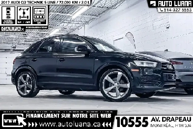 2017 AUDI Q3 Technik Sline AWDTOITNAVCAMMAGS 2072000km