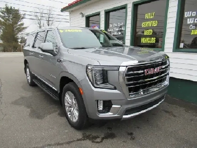 2023 GMC Yukon XL SLT  One Owner  Grey Leather  Pano Roof  N