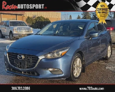 CERTIFIED 2018 MAZDA3  SPORT  SUN   HTD SEATS   MORE  YORKTON