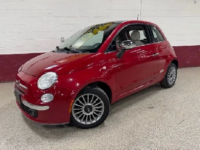 2013 Fiat 500 2dr HB Lounge  RED LEATHER SEATS  SUN ROOF  HEA