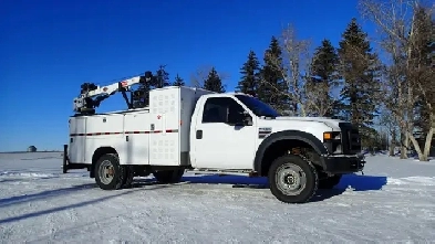 2010 Ford F550 4x4 Service truck WCrane