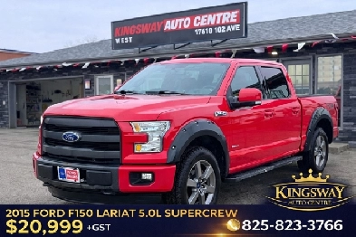 2015 FORD F150 LARIAT  50L V8  4X4  SUPERCREWACCIDENT FREE