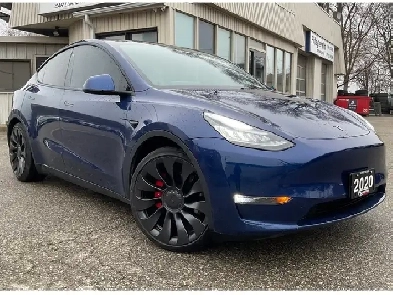 2020 Tesla Model Y Performance  WHITE LEATHER NAV CAMERAS EV