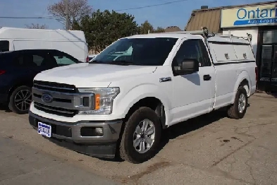 2019 Ford F-150 XLT Reg Cab 8ft Box Ladder Rack Matching Cap Image# 1