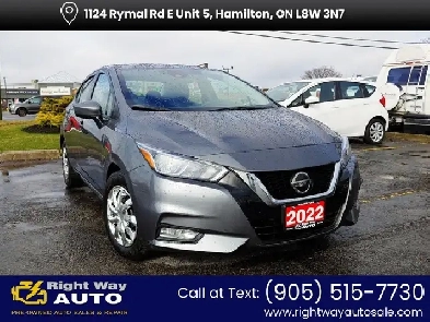 2022 Nissan Versa S  SAFETY CERTIFIED