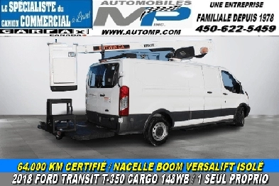 Ford Transit Cargo Van T-350 148 CAMION NACELLE BOOM ISOLÉ / 64. Image# 1