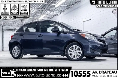 2014 TOYOTA Yaris LE AIR CLIMATISEGRP ELECTRIQUECRUISE38000k