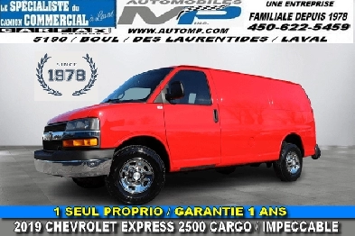 Chevrolet Express Cutaway 2500 CARGO  GARANTIE 1 ANS IMPECCABLE