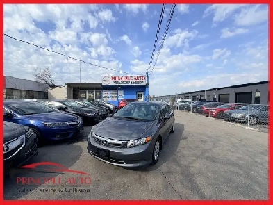 2012 Honda Civic LX 176KM CERTIFIEDWARRANTY