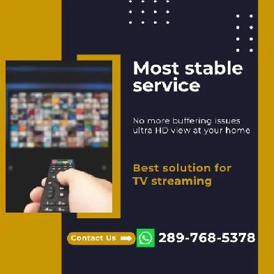 Buffring less IP TV connection with 4k