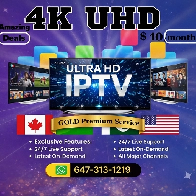 Premium 4k IP TV server  Zero buffring