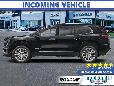 2026 GMC Acadia Denali Ultimate - Leather Seats - $560 B/W Image# 1