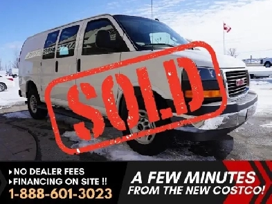 2023 GMC Savana Cargo Van 2500 RWD 135 LOW KMS CLEAN READY F