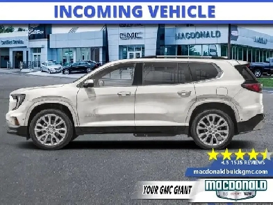 2026 GMC Acadia Denali Ultimate  Leather Seats  565 BW