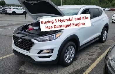 Buying  Hyundai and Kia  with blown engine