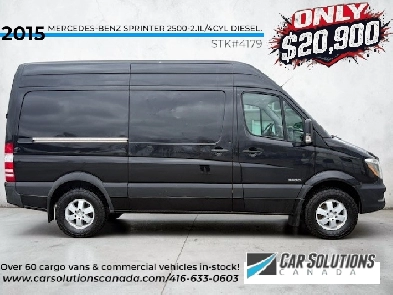 2015 MERCEDESBENZ SPRINTER 2500 MED ROOF