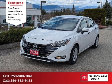 2024 Nissan Versa S S CVT ONE OWNER NO ACCIDENTS NEAR NEW