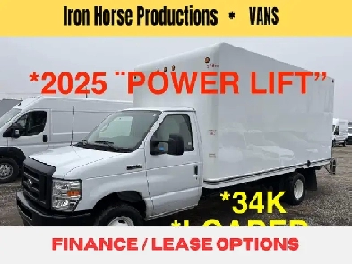 2025 Ford E450 16 CUBE VAN LOADED POWER LIFT 34K AVE 30K