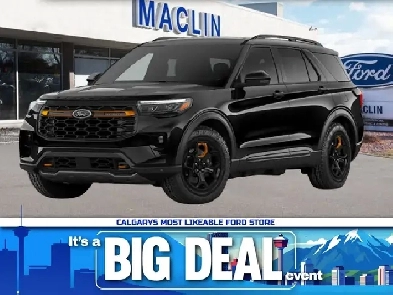 2026 Ford Explorer TREMOR  TREMOR ULTIMATE PACKAGE  BLUECRUISE