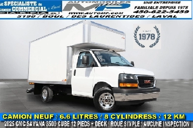 GMC Savana Cargo CUBE 12 PIEDS DECK 66 LITRES 12 KM  CAMION NE